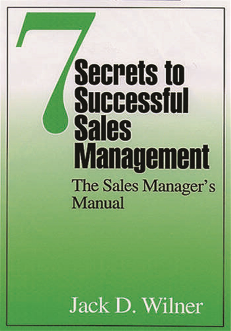 7 Secrets to Successful Sales Management/Product Detail/Business Leadership & Management