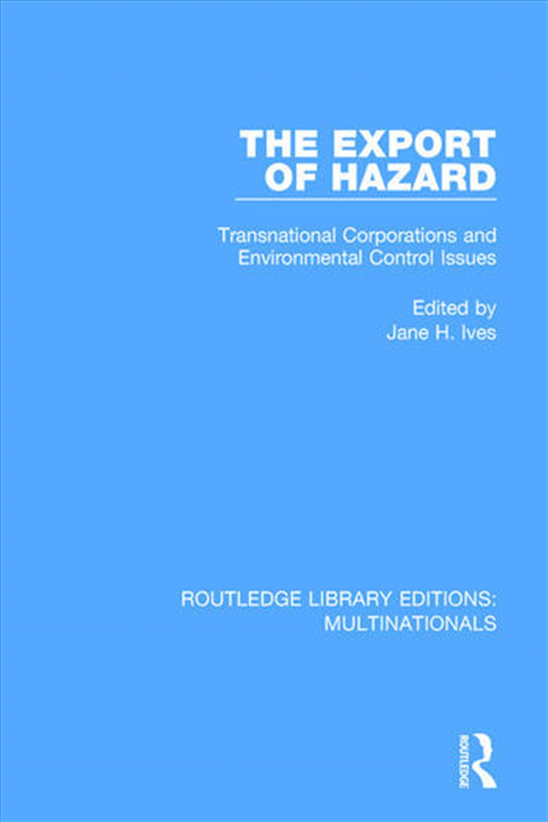 The Export of Hazard/Product Detail/Business Leadership & Management