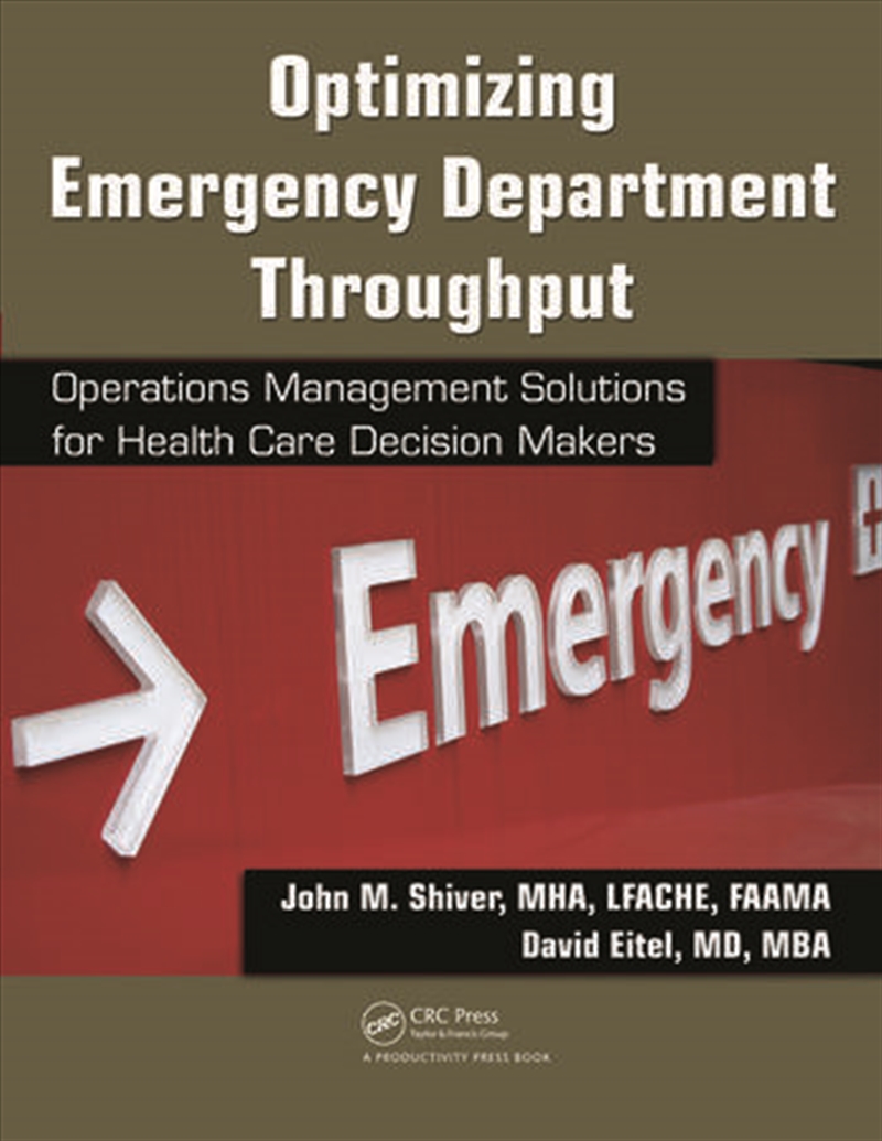 Optimizing Emergency Department Throughput/Product Detail/Business Leadership & Management