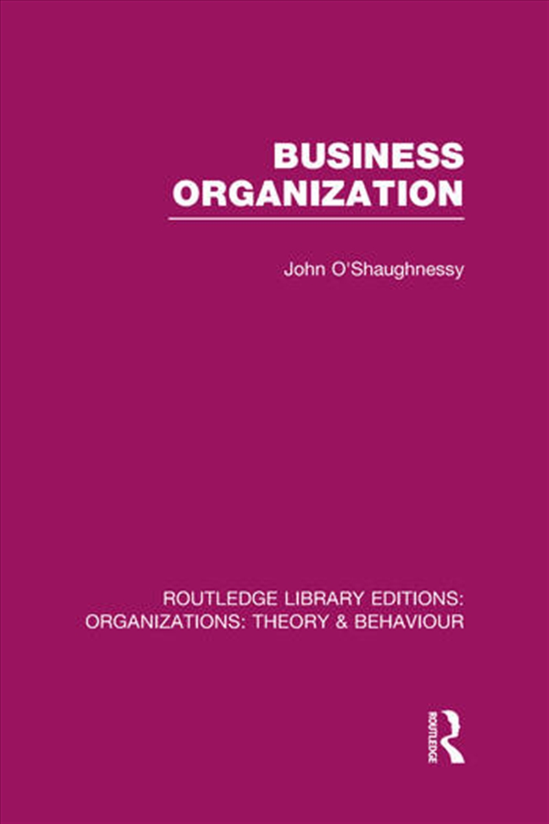 Business Organization (RLE: Organizations)/Product Detail/Business Leadership & Management