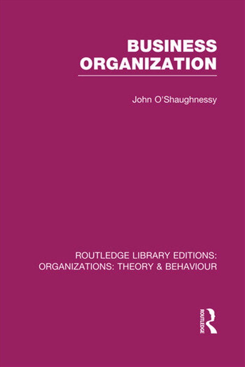 Business Organization (RLE: Organizations)/Product Detail/Business Leadership & Management