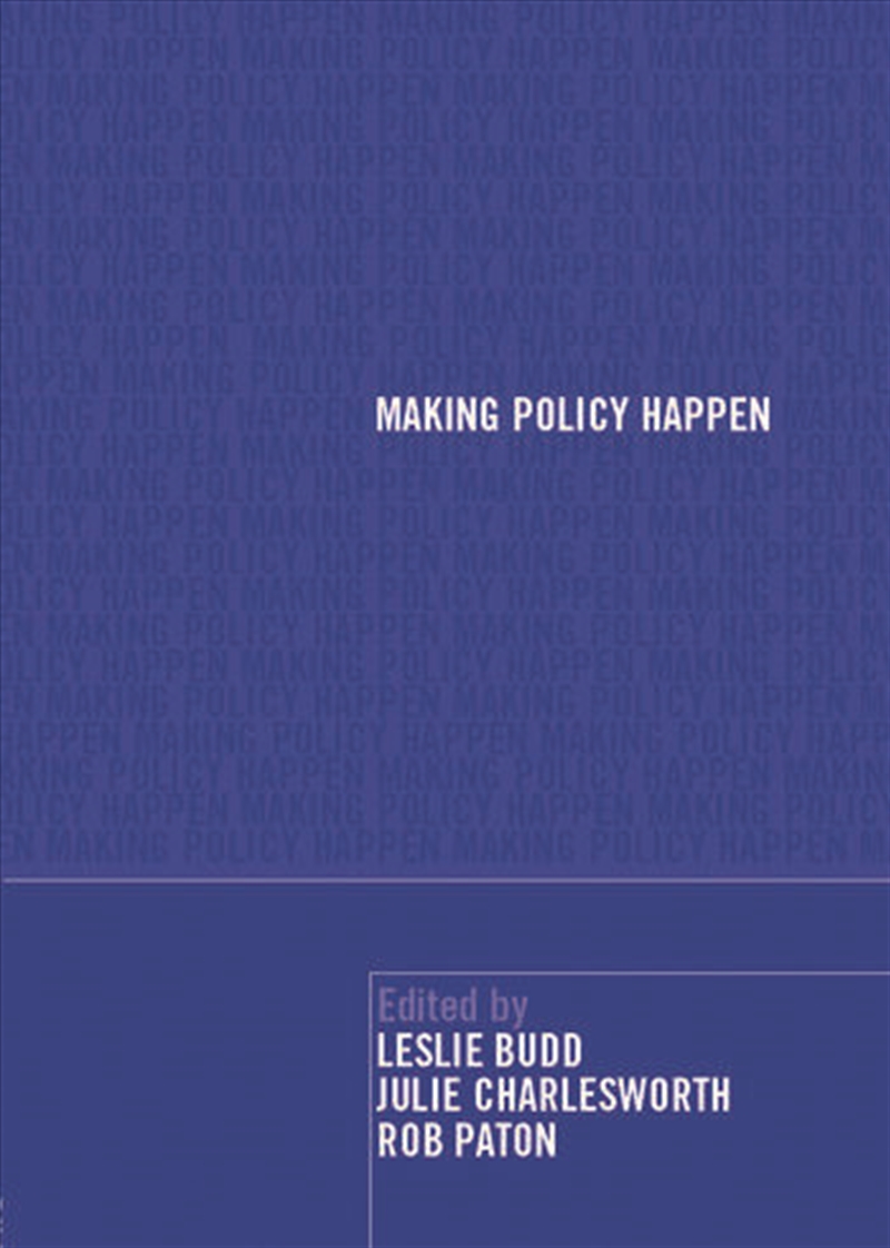 Making Policy Happen/Product Detail/Business Leadership & Management