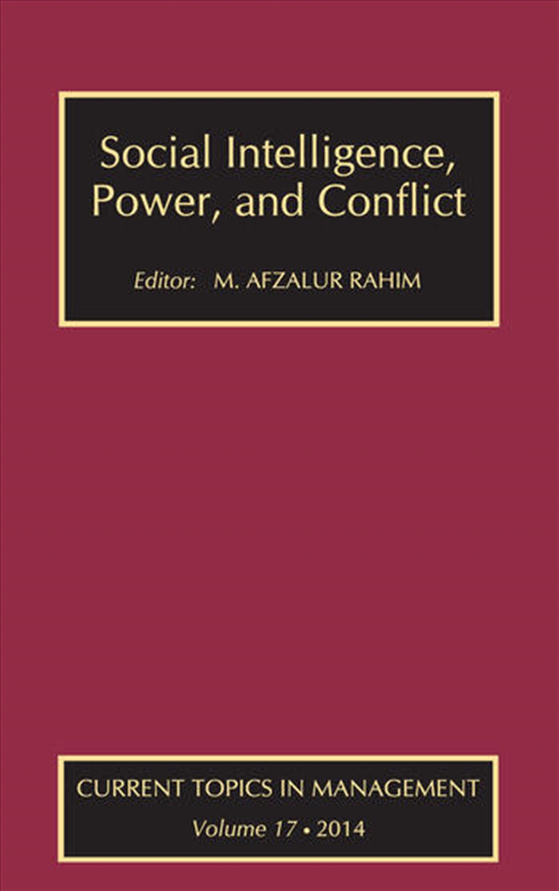 Social Intelligence, Power, and Conflict/Product Detail/Business Leadership & Management