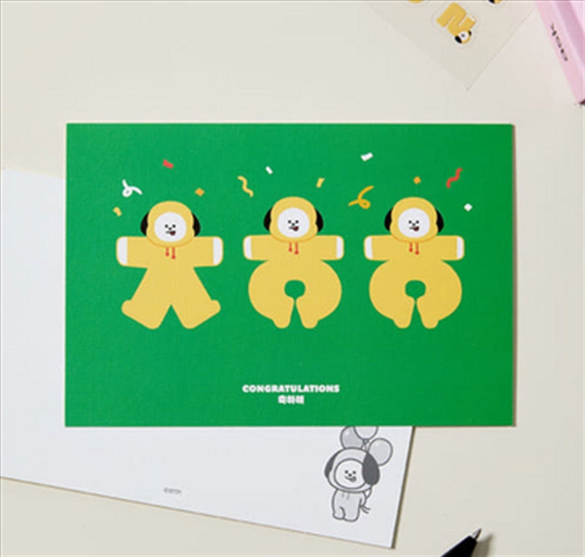 Bt21 - Souvenir Edition Hangeul Postcard - Chimmy Congrats/Product Detail/KPOP Merch