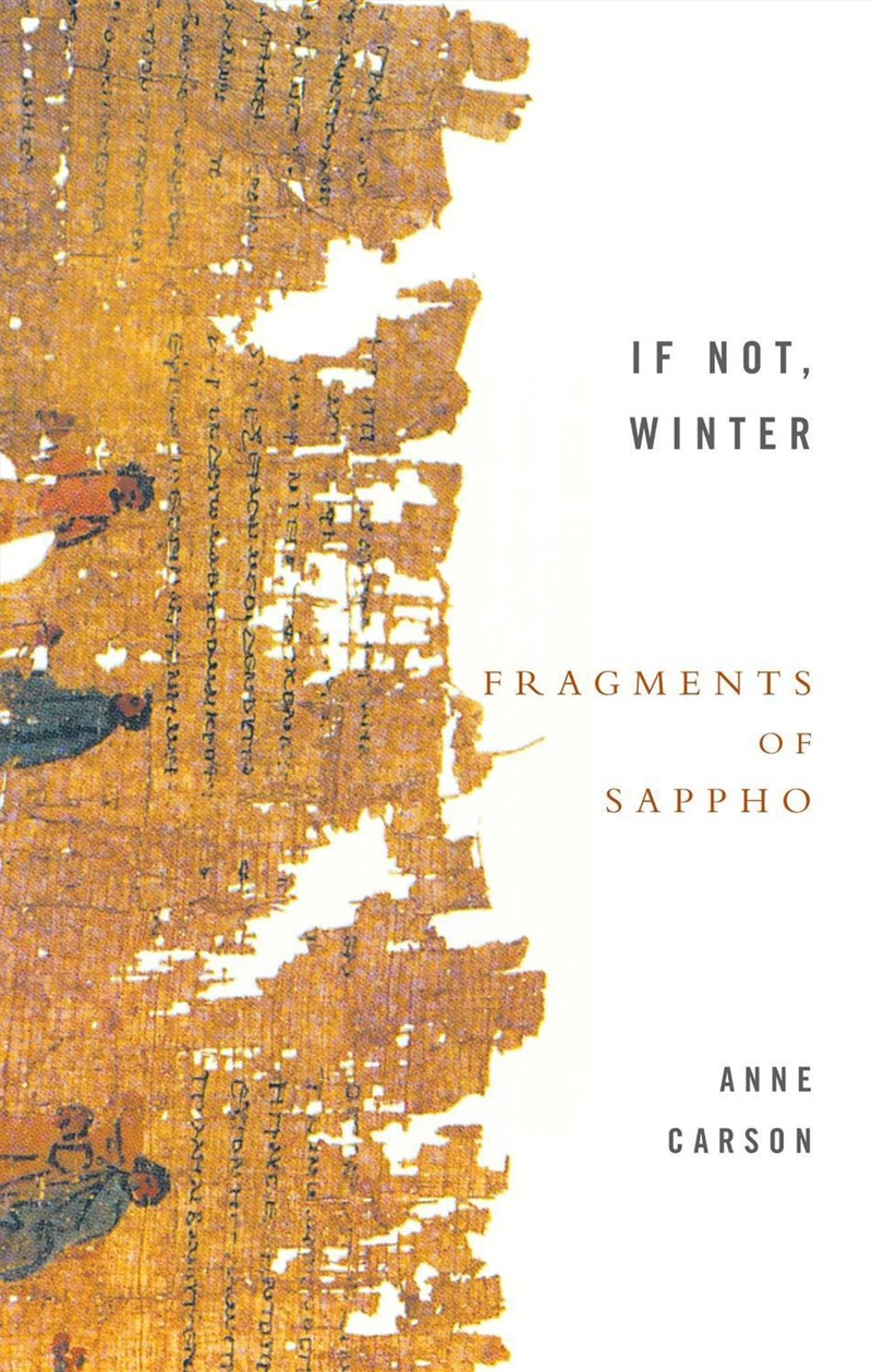 If Not, Winter: Fragments Of Sappho/Product Detail/Literature & Poetry