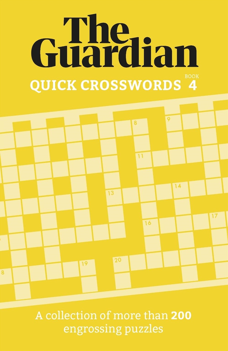 The Guardian Quick Crosswords 4/Product Detail/Adults Activity Books