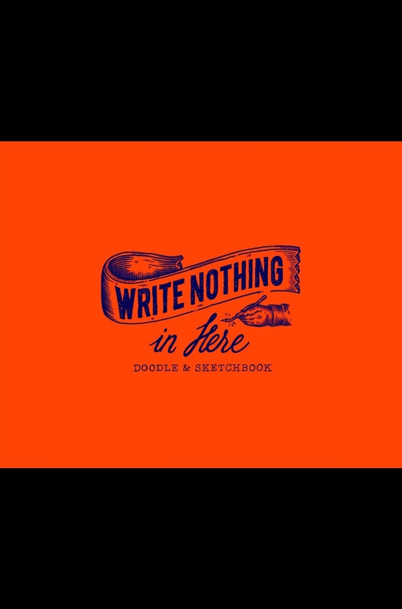 Write Nothing in Here/Product Detail/Kids Activity Books