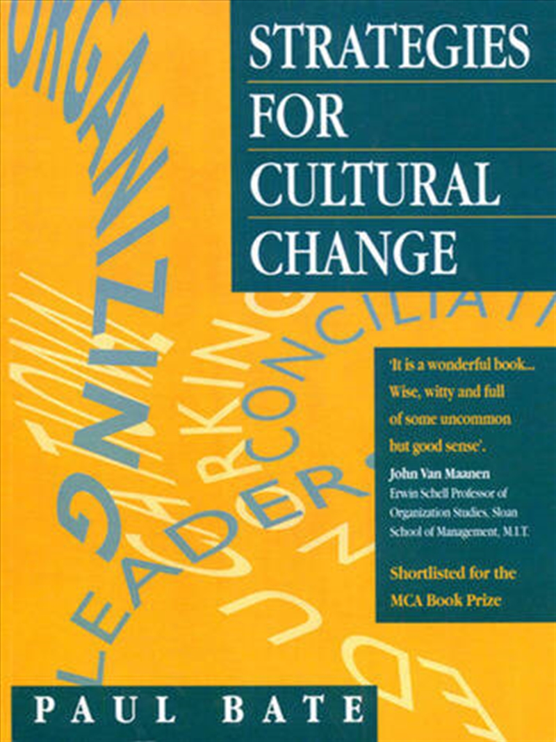 Strategies for Cultural Change/Product Detail/Business Leadership & Management
