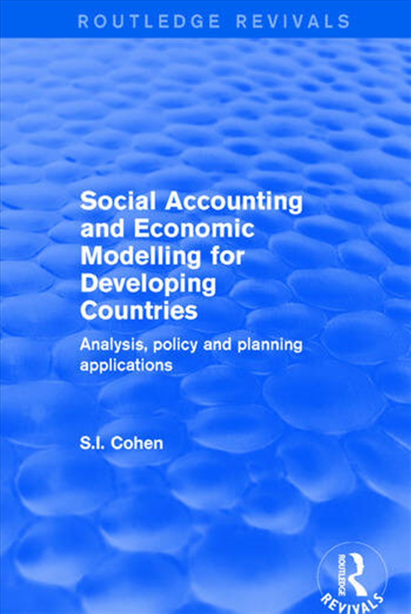 Social Accounting and Economic Modelling for Developing Countries/Product Detail/Reading