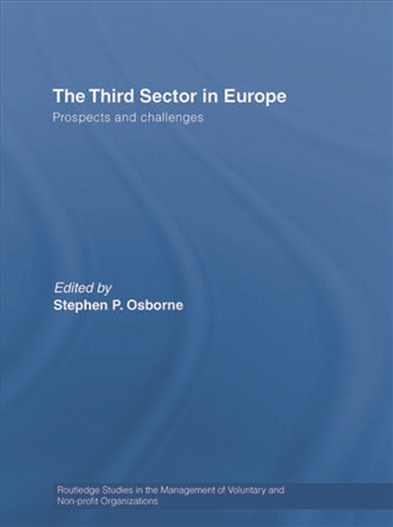 The Third Sector in Europe/Product Detail/Business Leadership & Management