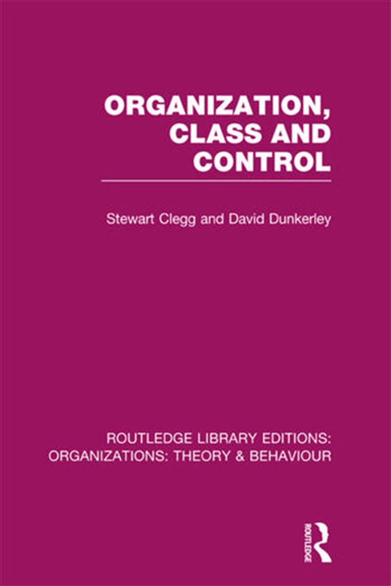 Organization, Class and Control (RLE: Organizations)/Product Detail/Business Leadership & Management