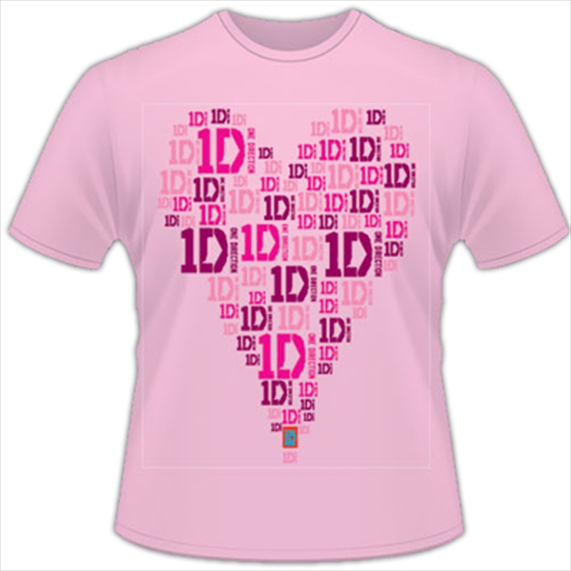 1D Hearts T-Shirt - SMALL/Product Detail/Shirts