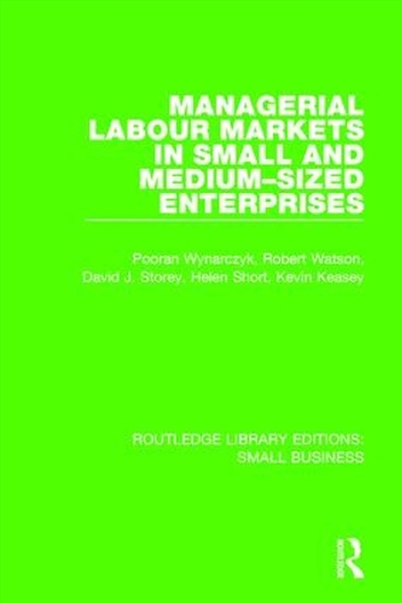 Managerial Labour Markets In S/Product Detail/Business Leadership & Management