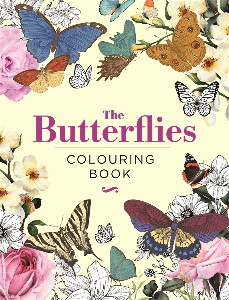 BUTTERFLIES COLOURING BOOK/Product Detail/Adults Colouring