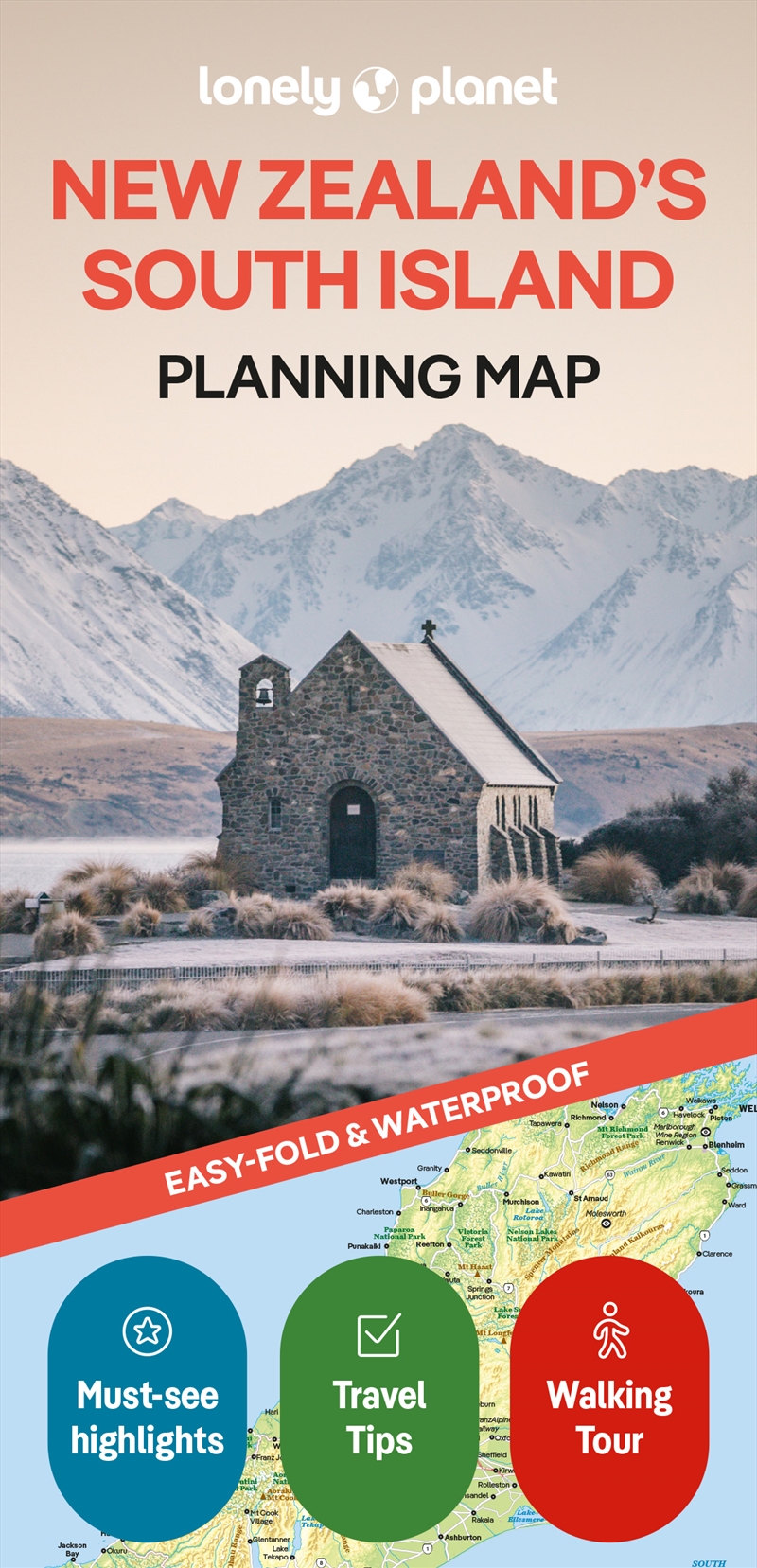 Lonely Planet New Zealand's South Island Planning Map/Product Detail/Travel & Holidays