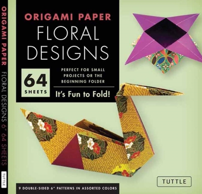 Origami Paper - Floral Designs - 6" - 60 Sheets/Product Detail/Crafts & Handiwork