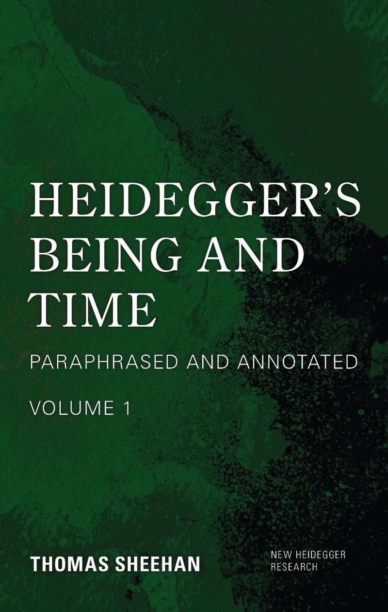 Heidegger's Being and Time: Paraphrased and Annotated, Volume 1/Product Detail/Reading