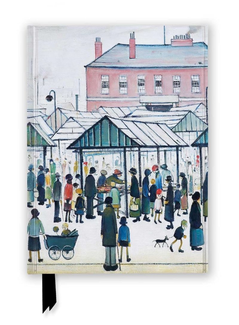 Foiled Journal: L. S. Lowry, Market Scene/Product Detail/Notebooks & Journals