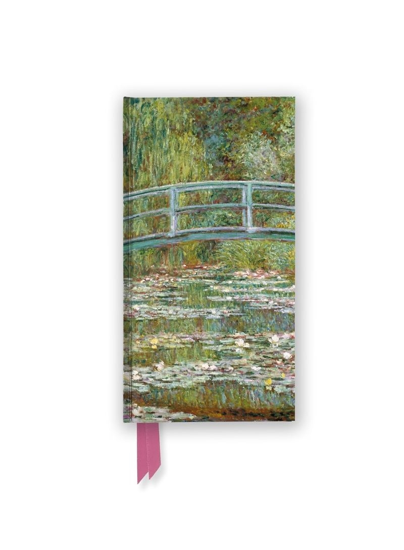 Foiled Slimline Journal: Claude Monet, Bridge over a Pond of Water Lilies/Product Detail/Notebooks & Journals