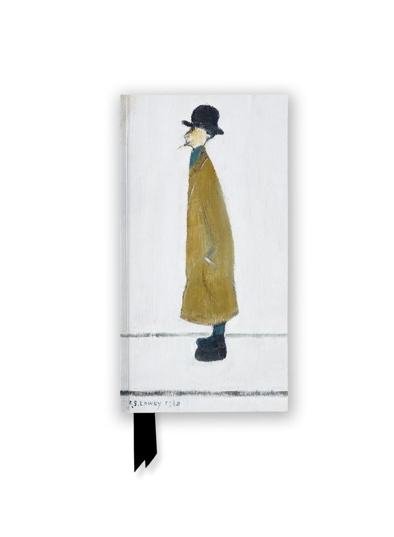 Foiled Slimline Journal: L. S. Lowry, Gentleman Looking at Something/Product Detail/Notebooks & Journals