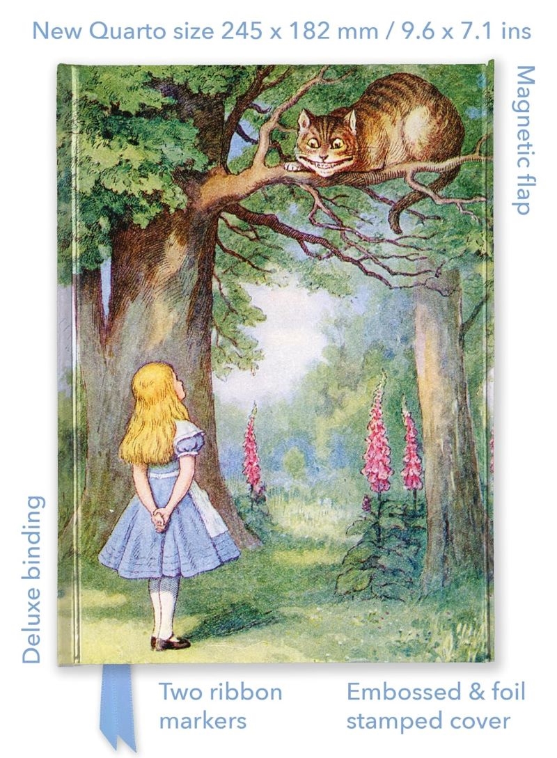 Foiled Quarto Journal: John Tenniel, Alice and the Cheshire Cat/Product Detail/Notebooks & Journals