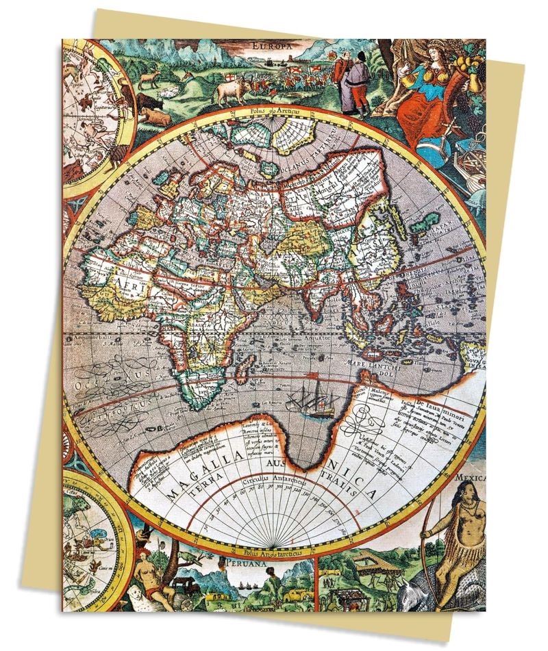 Pieter van den Keere: Antique Map Greeting Card Pack: Pack of 6/Product Detail/Stationery
