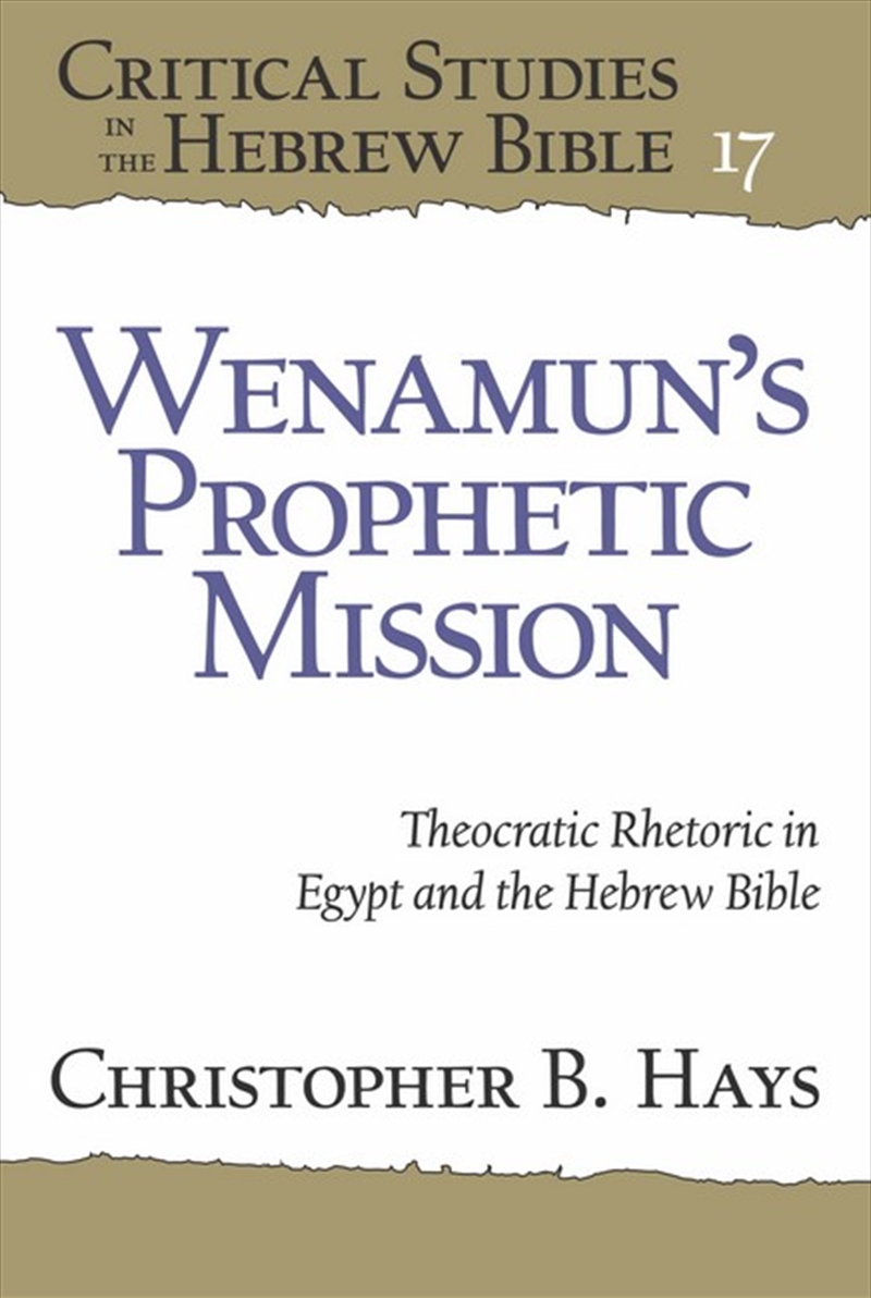 Wenamun's Prophetic Mission/Product Detail/History