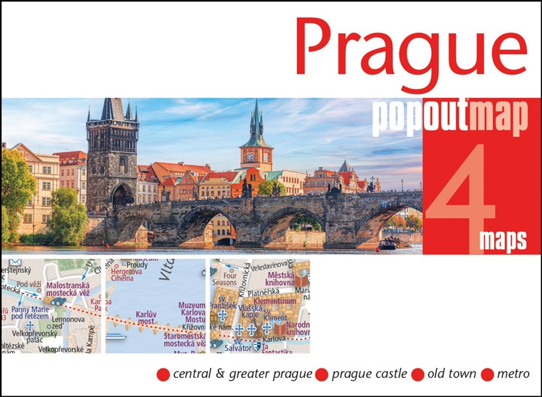 Prague PopOut Map - pocket size, pop up map of Prague city centre/Product Detail/Travel & Holidays