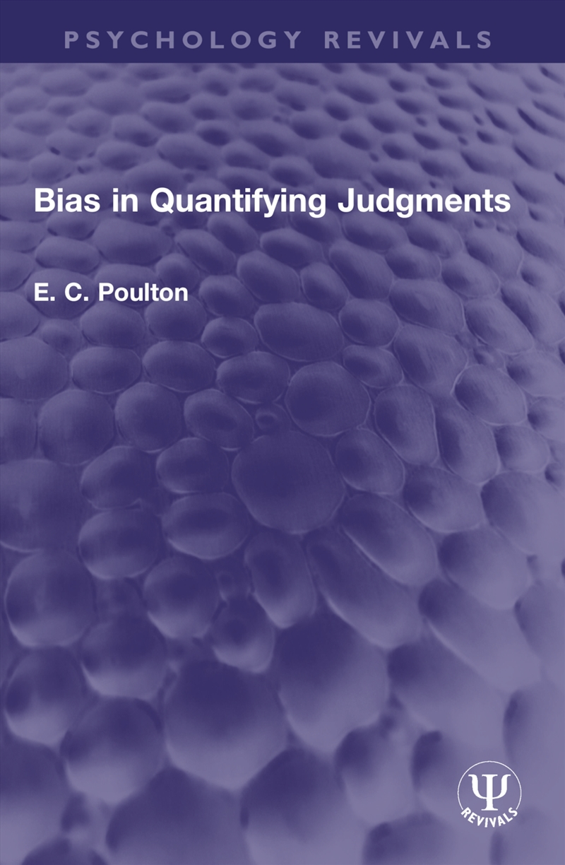 Bias In Quantifying Judgments/Product Detail/Psychology