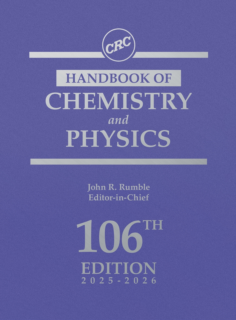 Crc Handbook Of Chemistry And Physics/Product Detail/Science