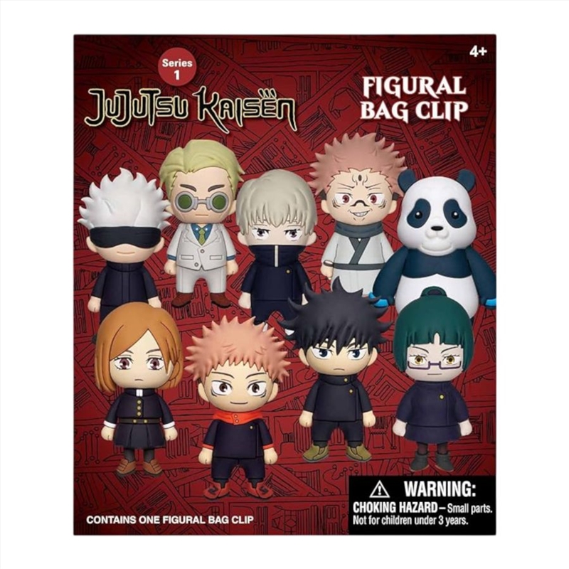 Jujutsu Kaisen - 3D PVC Bag Clips Blind Bag (SENT AT RANDOM) (Series 1)/Product Detail/Keyrings