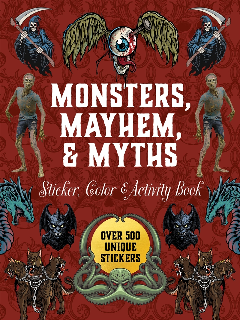 Monsters, Mayhem, and Myths Sticker, Color & Activity Book/Product Detail/Kids Activity Books