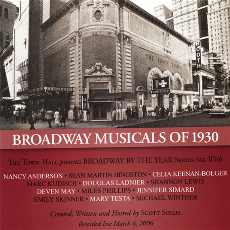 Broadway Musicals Of 1930 - With Emily Skinner-Celia Keenan-Bolger-Marc Kudisch/Product Detail/Specialist