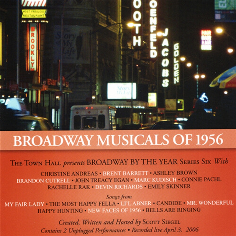 Broadway Musicals Of 1956 - With Emily Skinner-Brent Barrett-Christine Andreas/Product Detail/Specialist