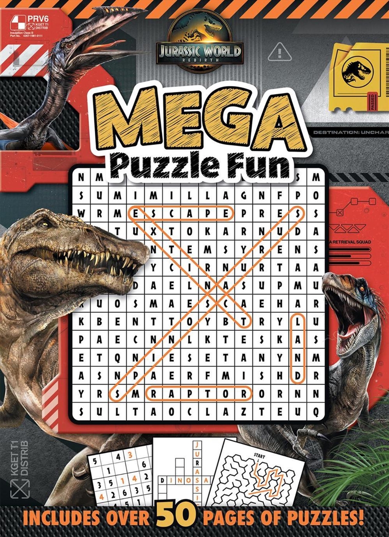 Jurassic World Rebirth: Mega Puzzle Fun (Universal)/Product Detail/Kids Activity Books