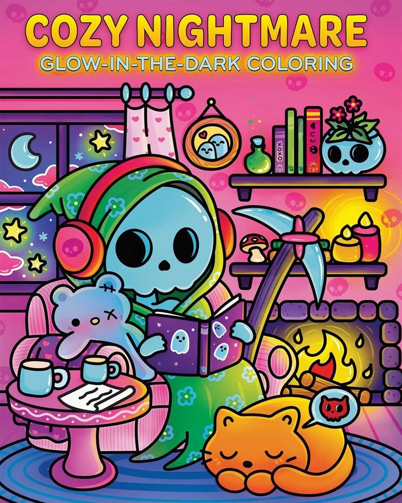 Cozy Nightmare Glow-In-The-Dark Coloring/Product Detail/Adults Colouring