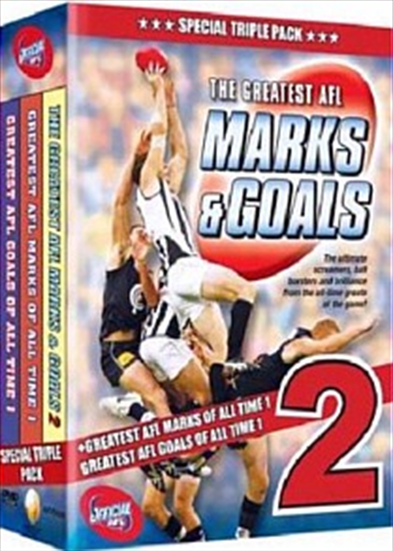 Buy AFL Marks And Goals 1 And 2 DVD Online Sanity