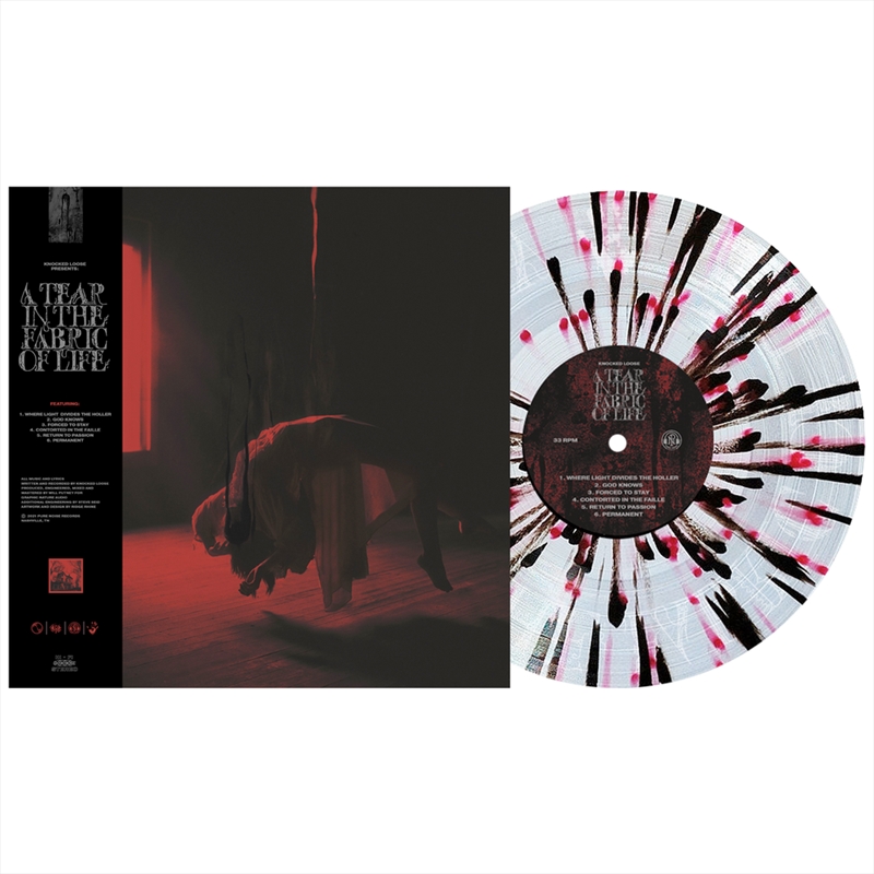 A Tear In The Fabric Of Life - Clear W/ Blood Red & Black Splatter Vinyl/Product Detail/Metal