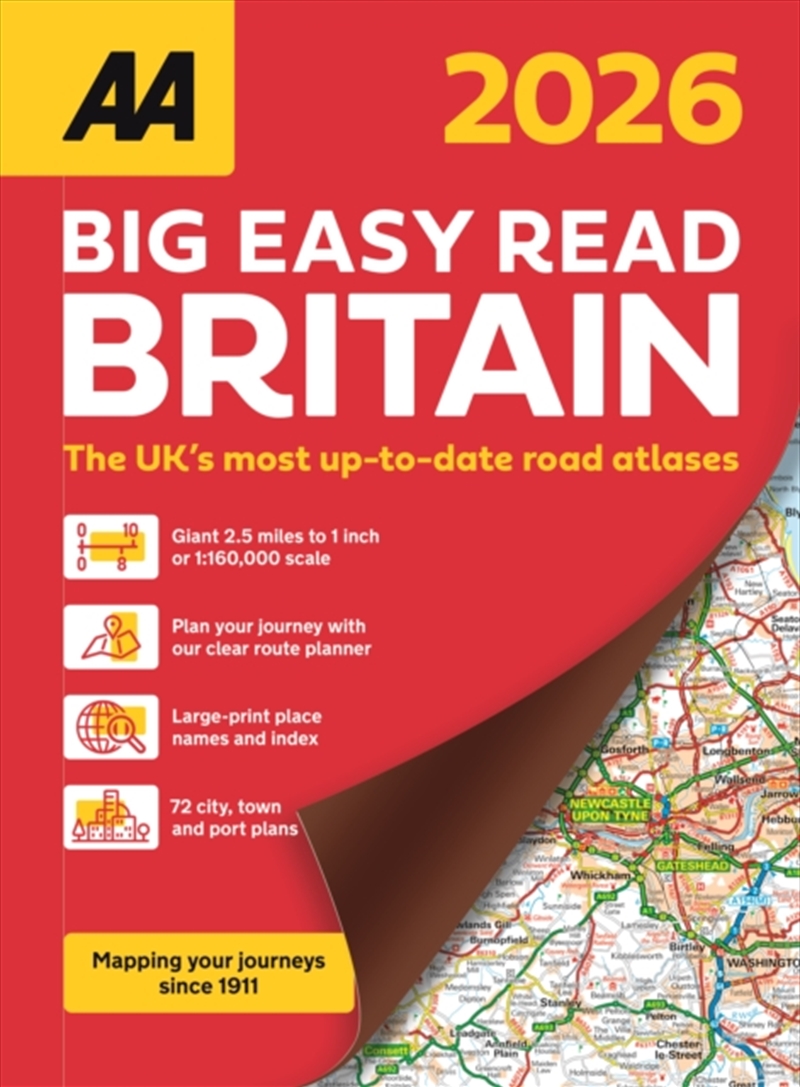 Aa Big Easy Read Atlas Britain 2026/Product Detail/Geography