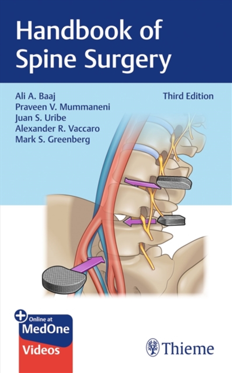 Handbook Of Spine Surgery/Product Detail/Healthcare