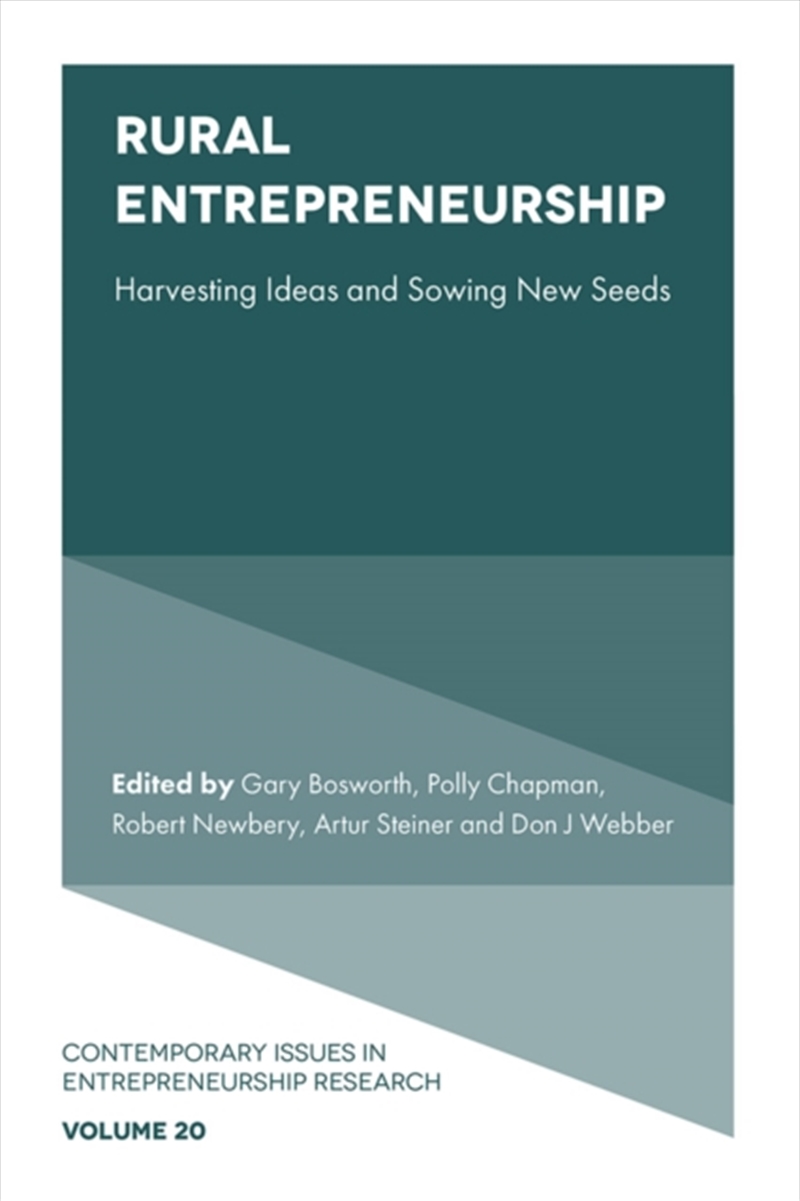 Rural Entrepreneurship : Harvesting Ideas And Sowing New Seeds/Product Detail/Business Leadership & Management