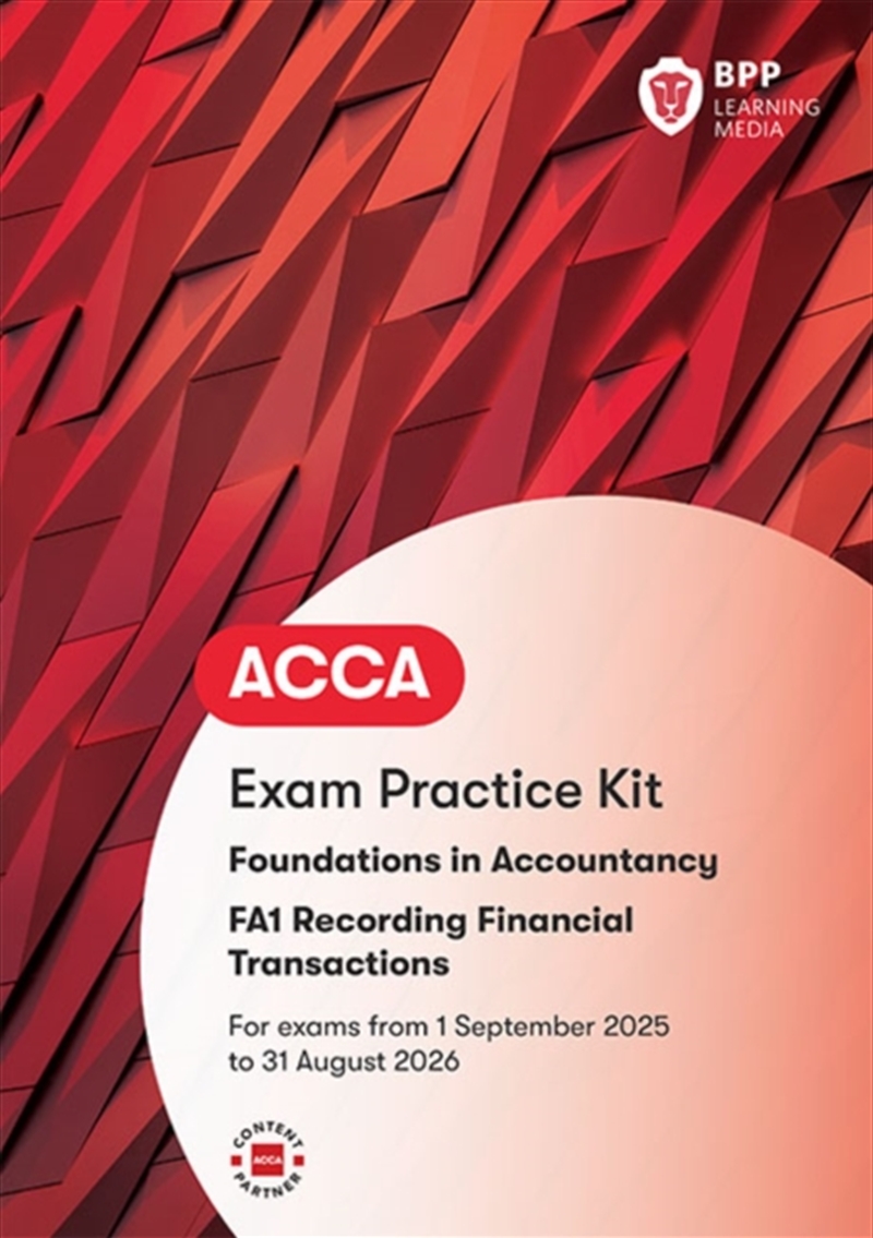 Fia Recording Financial Transactions Fa1 : Exam Practice Kit/Product Detail/Accounting & Finance