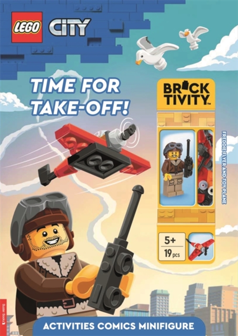 Lego® City: Time For Take-Off! Activity Book (With Freddie Flyer Minifigure And Toy Plane Mini-Build/Product Detail/Kids Activity Books