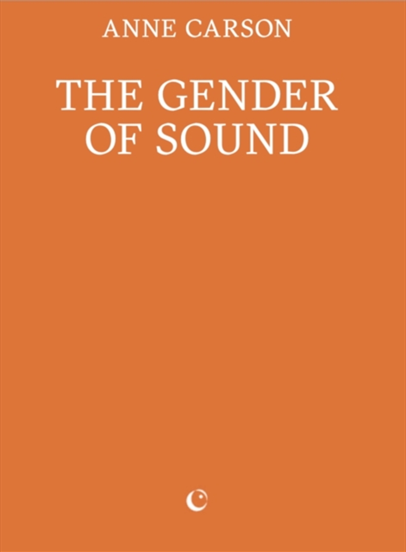 The Gender Of Sound/Product Detail/Poetry
