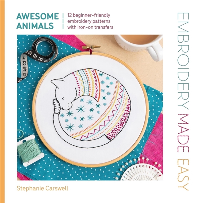 Embroidery Made Easy: Awesome Animals : 12 Beginner-Friendly Embroidery Patterns With Iron-On Transf/Product Detail/Crafts & Handiwork