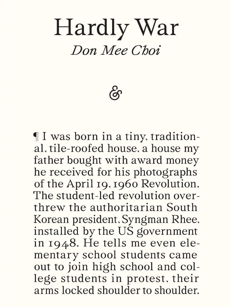 Hardly War/Product Detail/Poetry