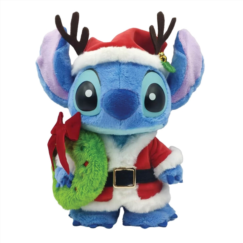 Disney Christmas: Stitch Furry Santa Figurine/Product Detail/Figurines