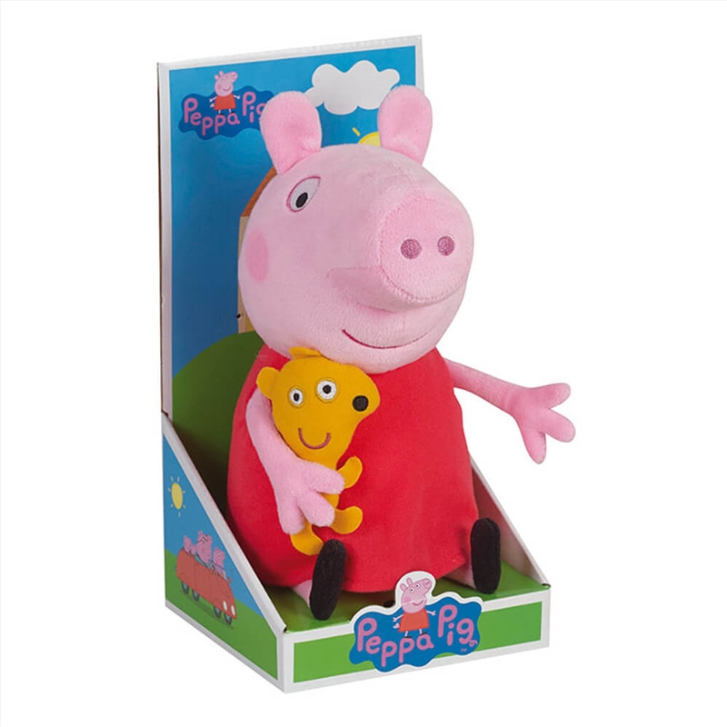 Peppa Pig With Teddy Plush In Platform Box 25Cm/Product Detail/Plush Toys