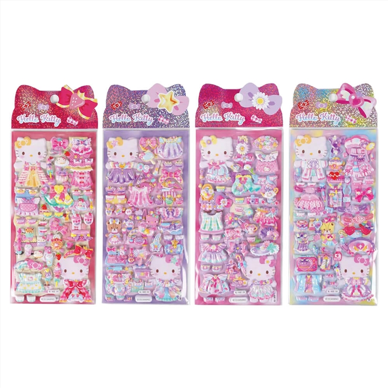 Hello Kitty Puffy Stickers  (SENT AT RANDOM)/Product Detail/Stationery
