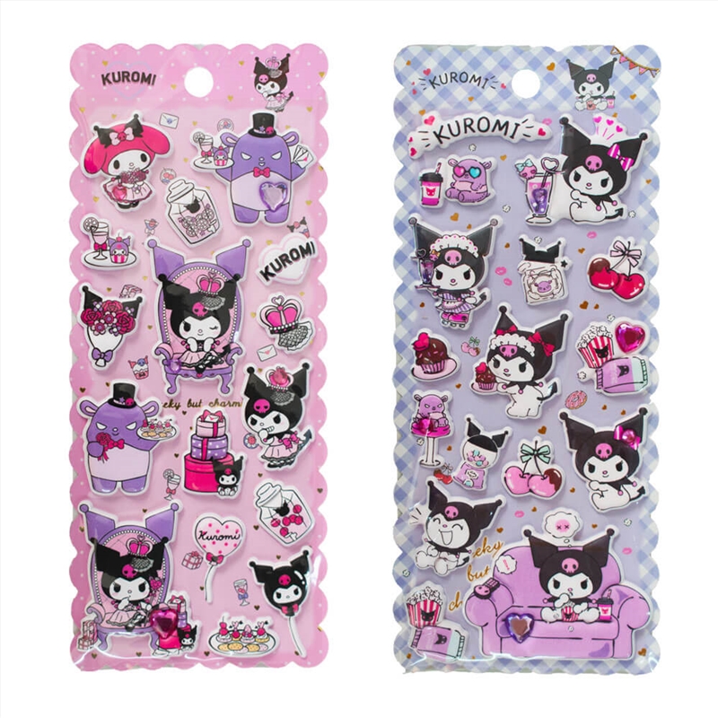 Kuromi Puffy Stickers (SENT AT RANDOM)/Product Detail/Stationery